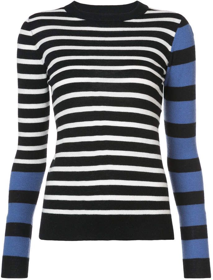 Derek Lam 10 Crosby Striped Mock Neck Pullover | Knitwear design